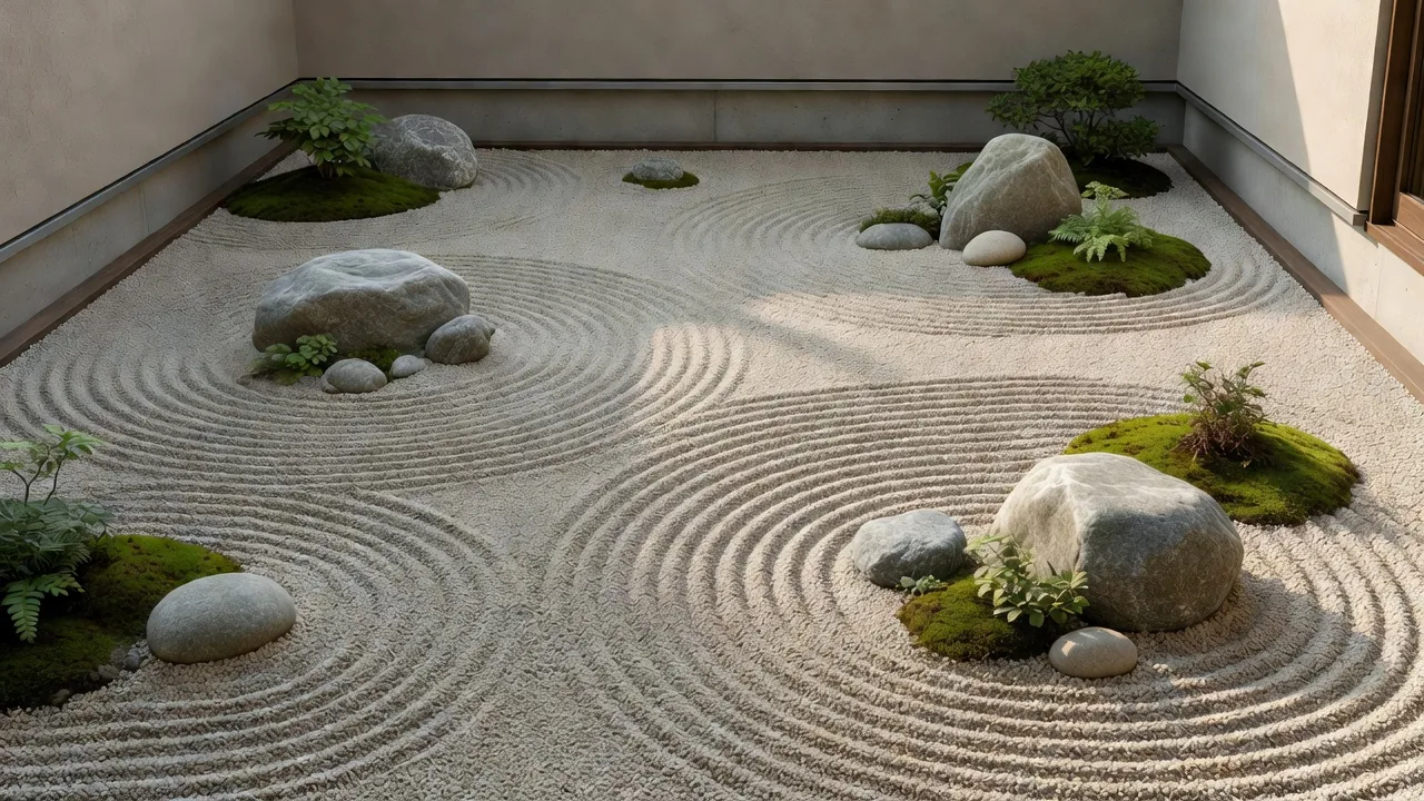 枯山水の庭園デザイン